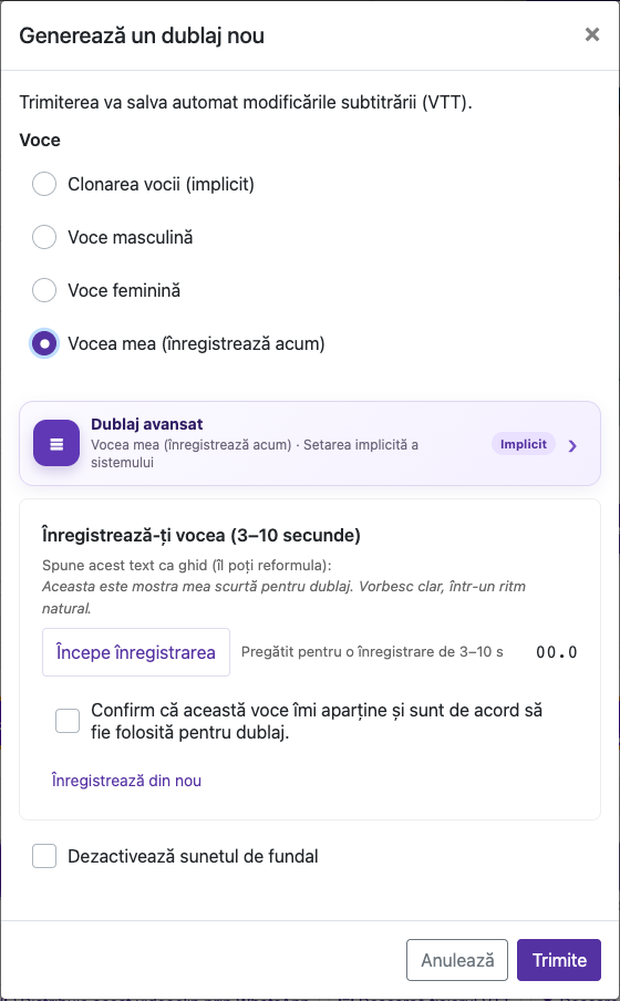 Înregistrează 3–10 secunde — Calculator