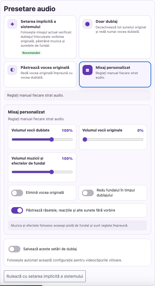 Ajustează muzica și efectele — Calculator