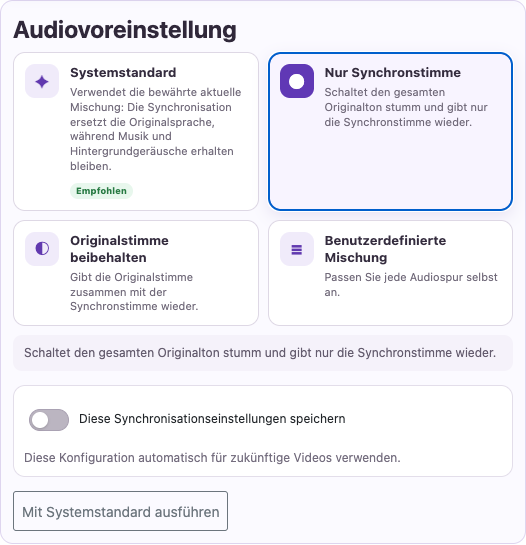 Konkurrierende Sprache entfernen — Desktop