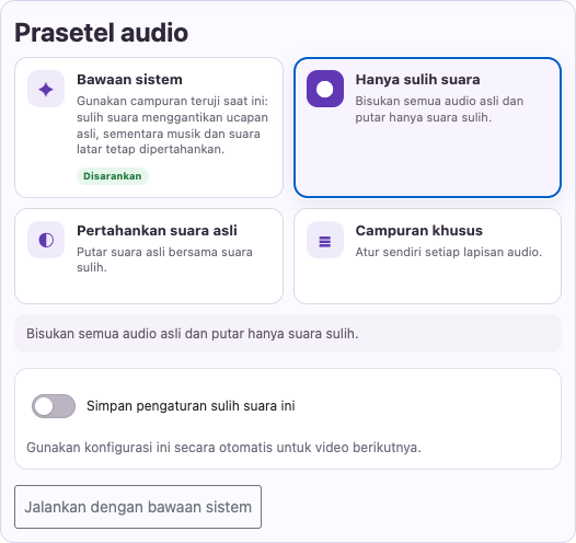 Hilangkan ucapan yang bertumpuk — Komputer