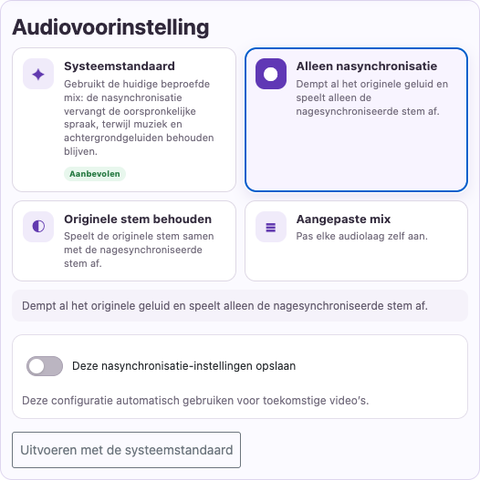 Verwijder concurrerende spraak — Desktop