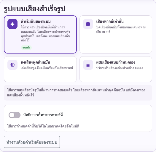 เลือกเสียงและการผสมเสียง — คอมพิวเตอร์
