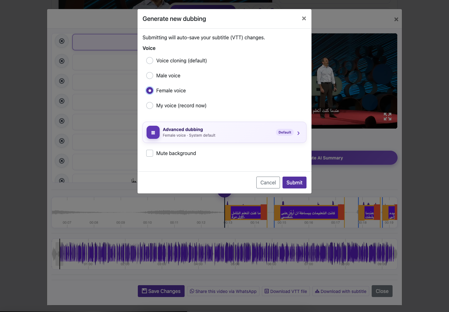 When to use a built-in voice — Desktop