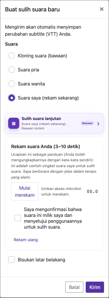 Rekam selama 3–10 detik — Ponsel