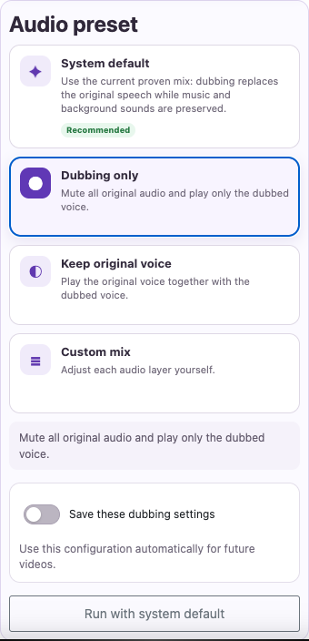 Remove competing speech — Mobile