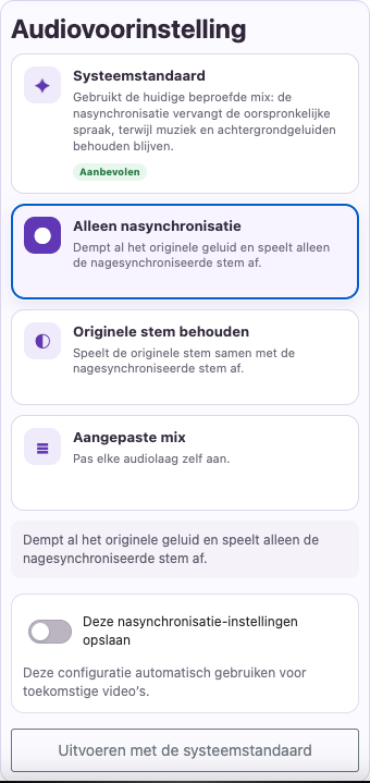 Verwijder concurrerende spraak — Mobiel