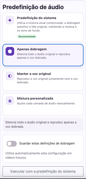 Remova as falas concorrentes — Celular