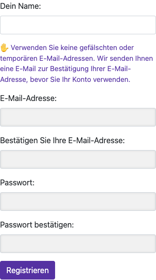 Daten eingeben — Mobil