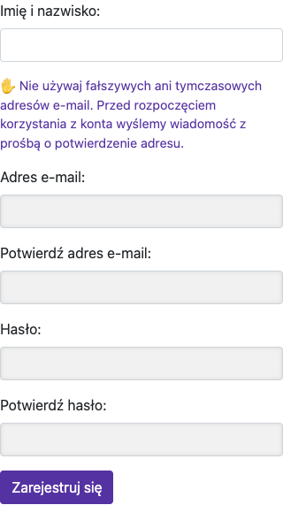 Wpisz swoje dane — Telefon