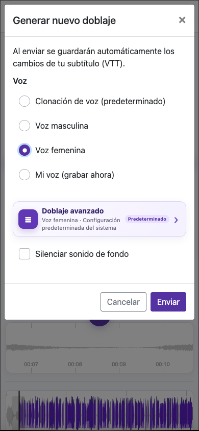 Elige la voz adecuada — Móvil