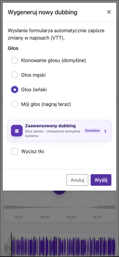 Wybierz właściwy głos — Telefon