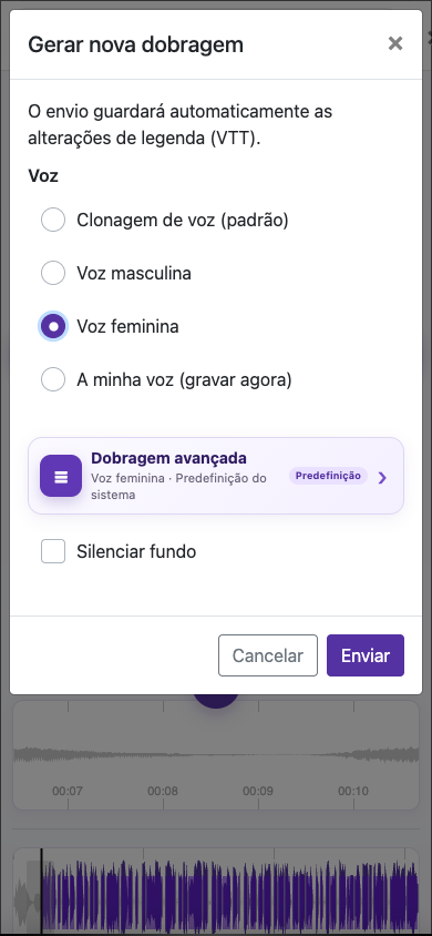 Escolha a voz certa — Celular