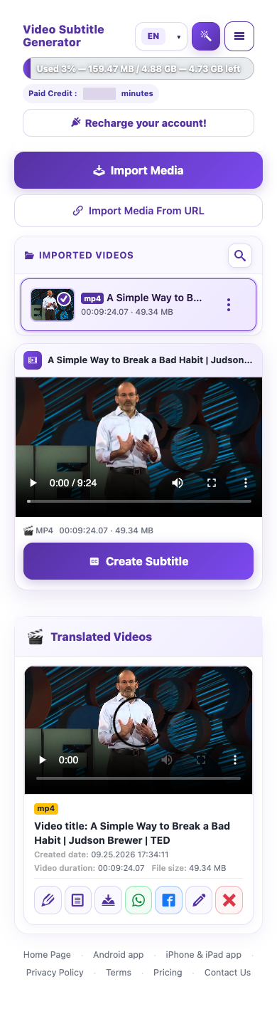 Check your available balance — Mobile