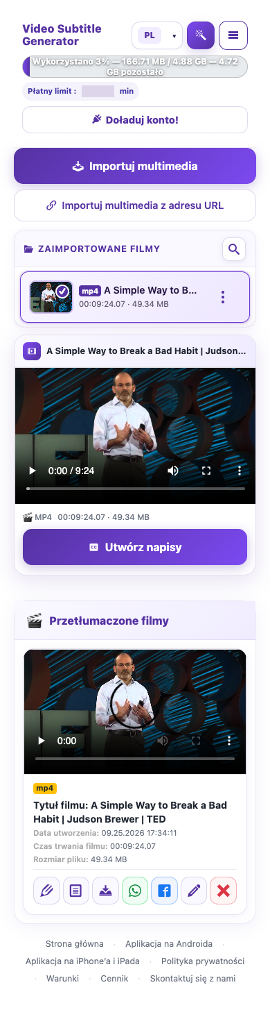 Sprawdź dostępne saldo — Telefon